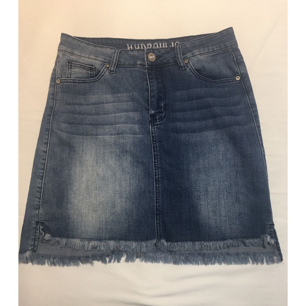 HYDRAULIC Skirt Womens Size 6 Blue Denim Stretch Casual High Rise